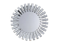 CHOLET - Espelho Decorativo Redondo Sol em MDF - Prateado