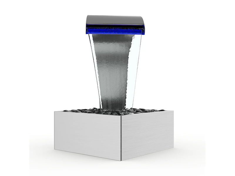 Colisma - Fonte de Exterior em Aço Inoxidável com LED Multicor - Prateado