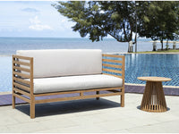 Triani - Mesa de Apoio de Jardim em Teca Natural - D. 50 cm