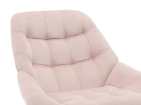 Luosto - Poltrona em Veludo Cor-de-Rosa