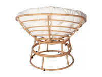 Cadeião Papasan Estilo Bali - Interior e Exterior - Bege