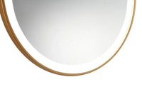 NUMEA - Espelho de Casa de Banho Luminoso Redondo com LEDs - Dourado