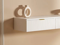 Consola FRALYN - Consola Suspensa com 2 Gavetas - Branco