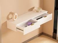 Consola FRALYN - Consola Suspensa com 2 Gavetas - Branco