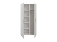 ERKANO - Móvel para Máquina de Lavar com Armários e Coluna de Duas Portas - Natural Claro e Branco