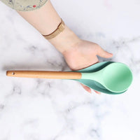 Suporte de Colher em Silicone — Tapete Resistente ao Calor para Utensílios de Cozinha