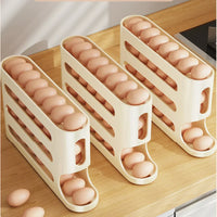 Organizador de Ovos para Frigorífico com Sistema de Rolar Automático — 2 a 4 Camadas