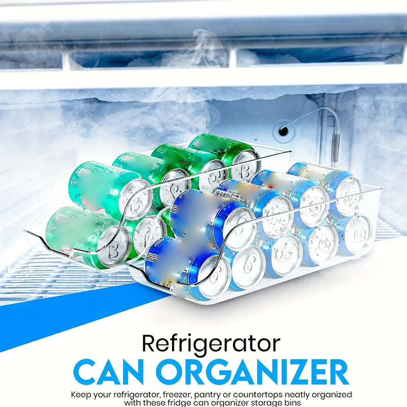Caixas Organizadoras para Frigorífico e Congelador — Dispensador de Latas e Acessórios de Cozinha
