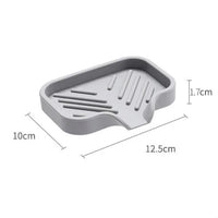 Tábua de Silicone com Escorredor para Lavátorio — Suporte para Esponja, Sabão e Escovas