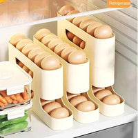 Organizador de Ovos para Frigorífico com Sistema de Rolar Automático — 2 a 4 Camadas