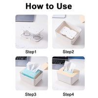 Dispensador de Lenços de Papel com Mola Automática — Suporte para Cozinha, Casa de Banho e Escritório