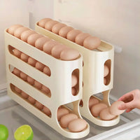 Organizador de Ovos para Frigorífico com Sistema de Rolar Automático — 2 a 4 Camadas