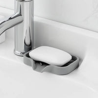Tábua de Silicone com Escorredor para Lavátorio — Suporte para Esponja, Sabão e Escovas