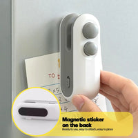 Seladora de Sacos Elétrica Portátil 2 em 1 — Mini Máquina de Selar com Carregamento USB-C