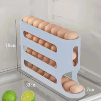Organizador de Ovos para Frigorífico com Sistema de Rolar Automático — 2 a 4 Camadas