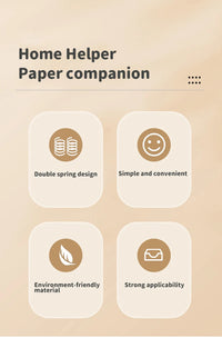 Dispensador de Lenços de Papel com Mola Automática — Suporte para Cozinha, Casa de Banho e Escritório